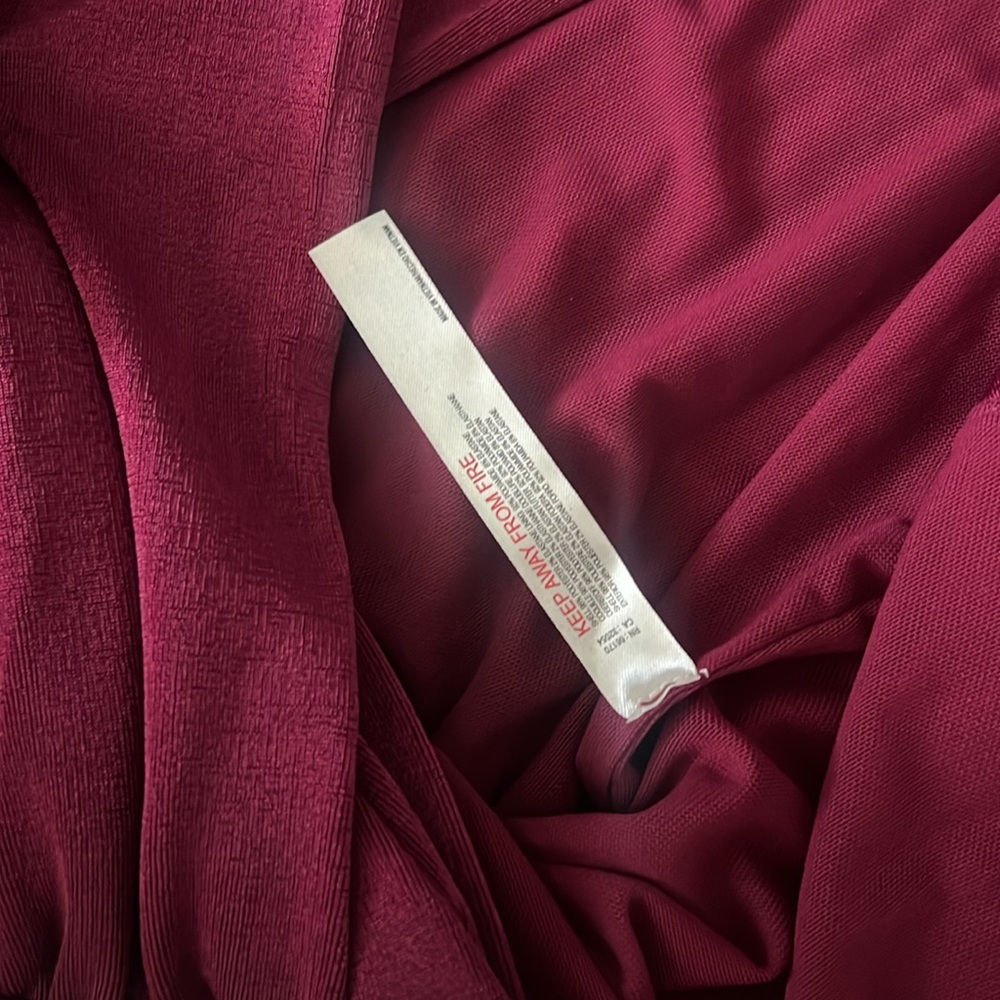 Free People Night Owl Bodysuit in Raspberry Small NWT - Picture 5 of 8